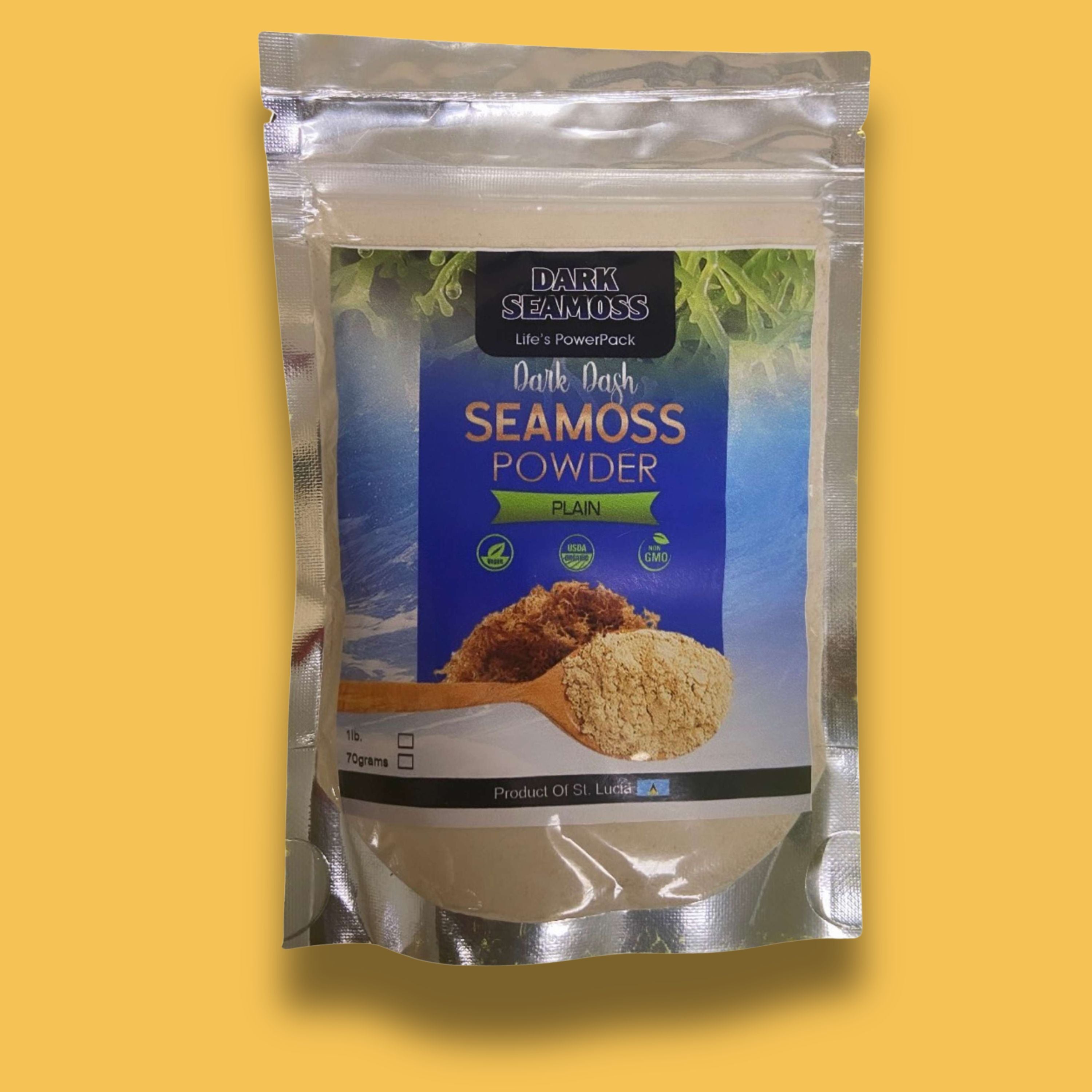 Dark Seamoss Dark Dash Plain Sea Moss Powder
