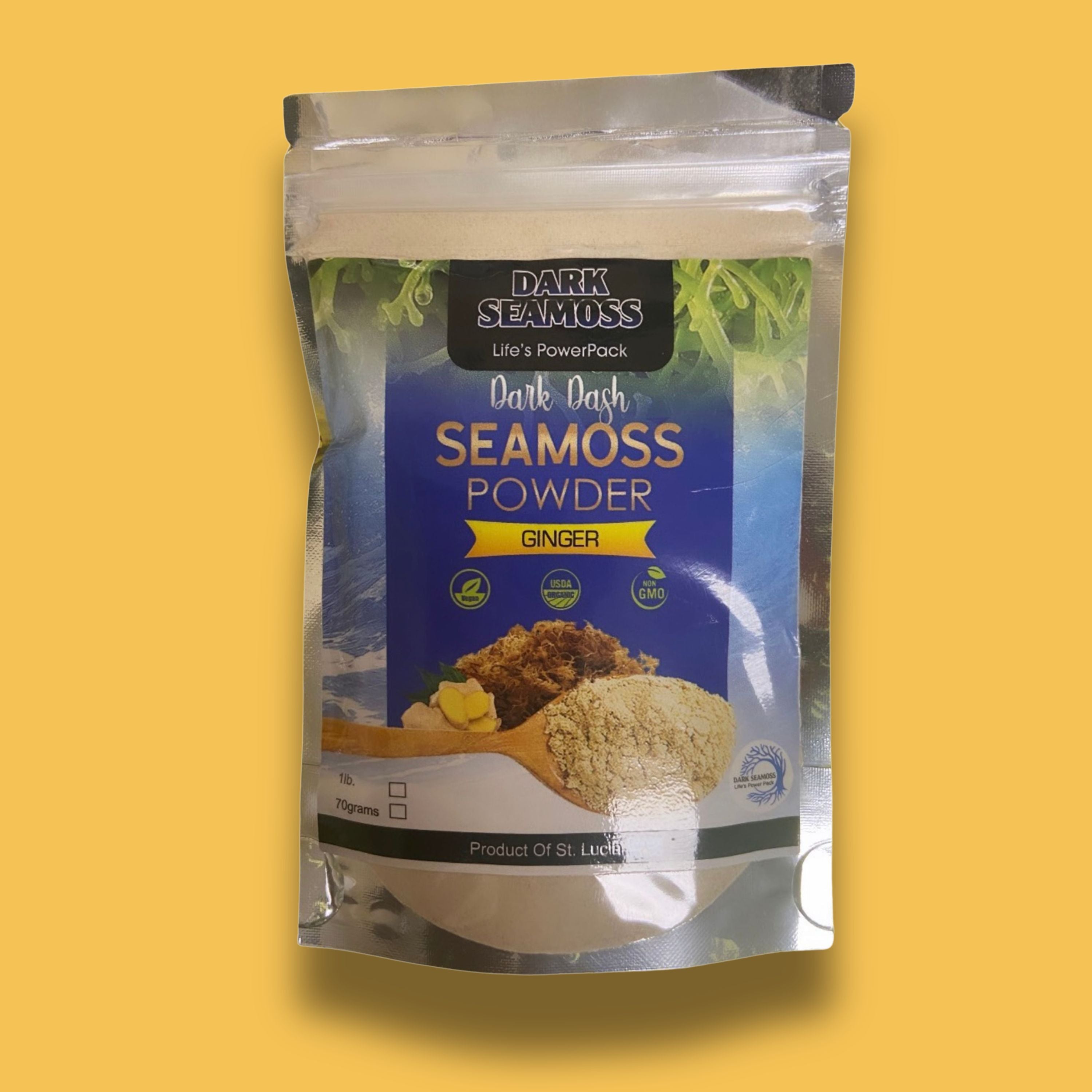 Dark Seamoss Dark Dash Ginger Sea Moss Powder