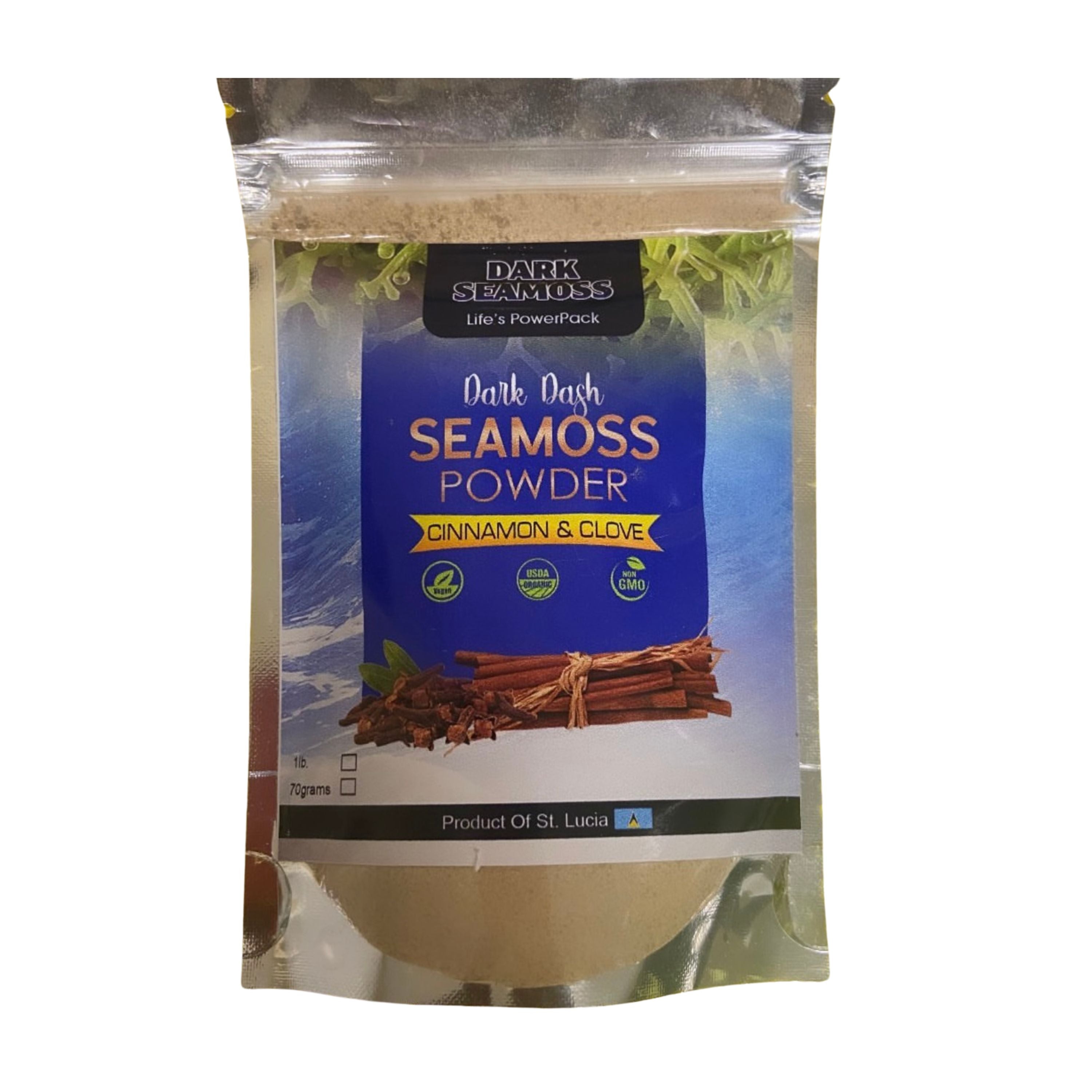 Dark Seamoss Dark Dash Cinnamon & Clove Sea Moss Powder