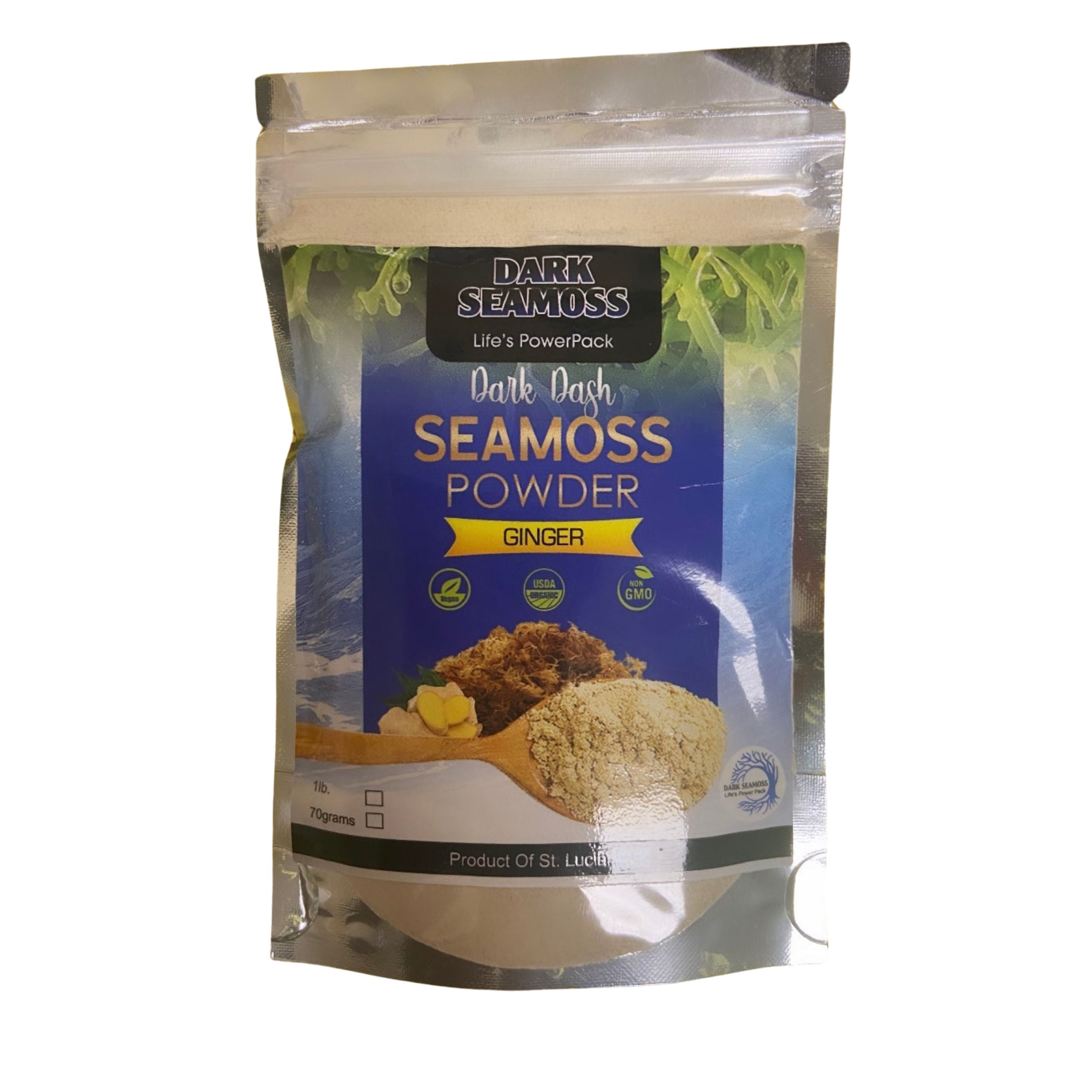 Dark Seamoss Dark Dash Ginger Sea Moss Powder