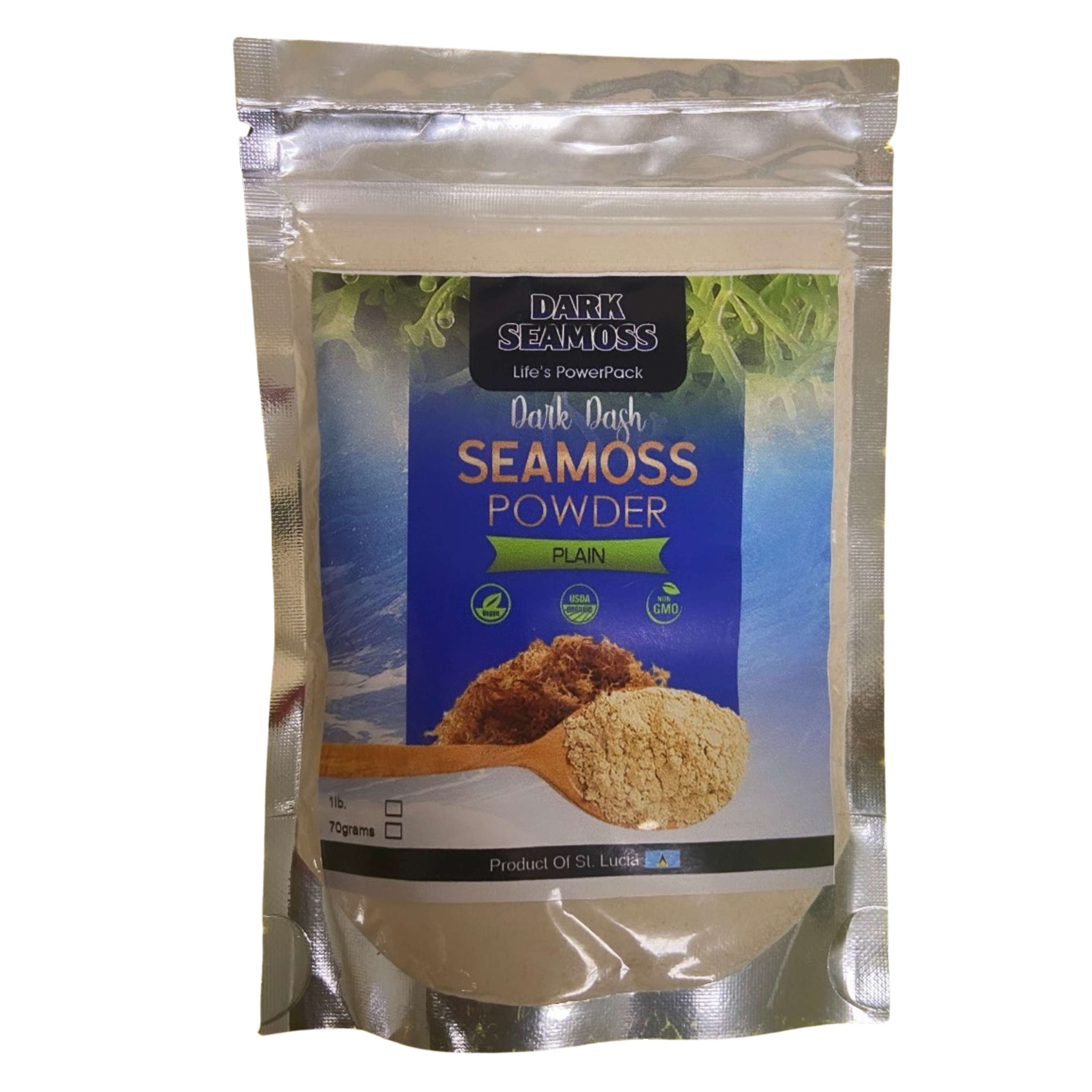 Dark Seamoss Dark Dash Plain Sea Moss Powder