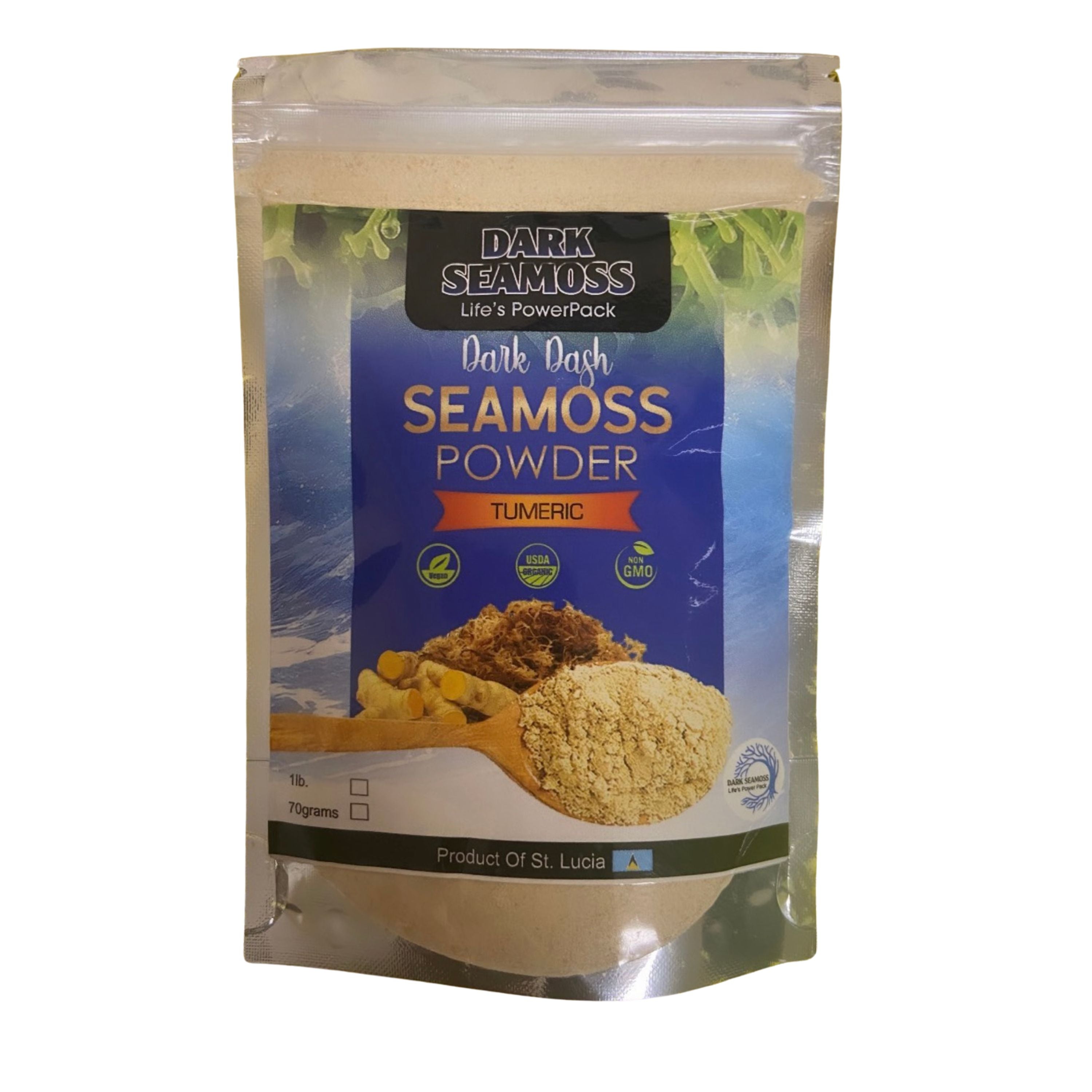 Dark Seamoss Dark Dash Tumeric Sea Moss Powder